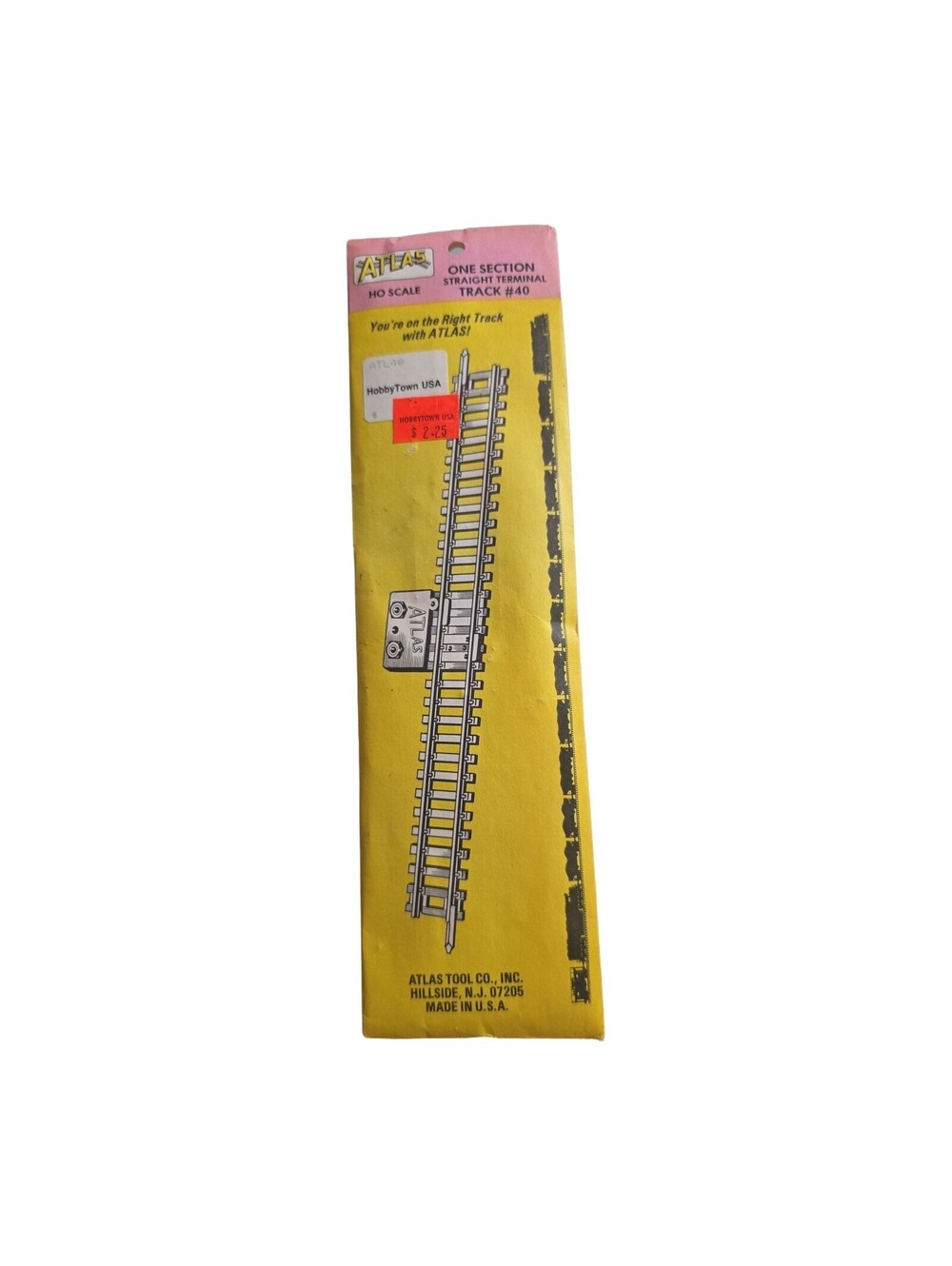 Atlas HO Scale Straight Terminal Track #40 - MPN ATL40 - New Old Stock